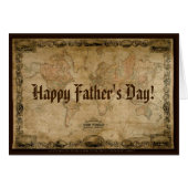 Colton's 1847 Antique Map Father's Day Card (Front Horizontal)