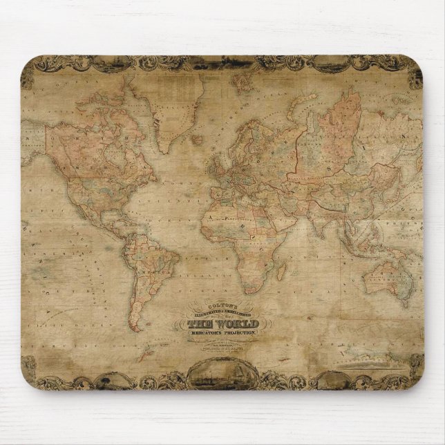 Colton's Antique Map Mousepad (Front)