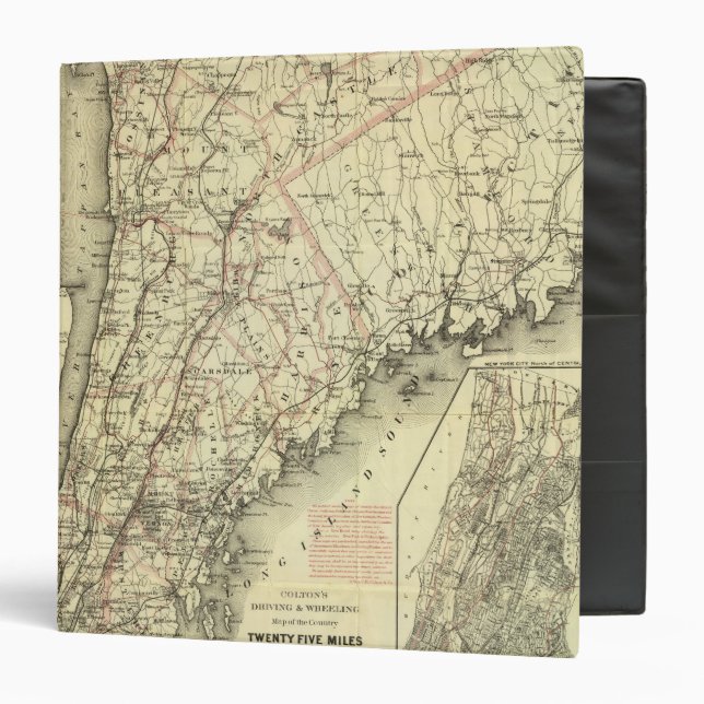 Colton's Driving and Wheeling Map of the US 2 3 Ring Binder (Front/Inside)