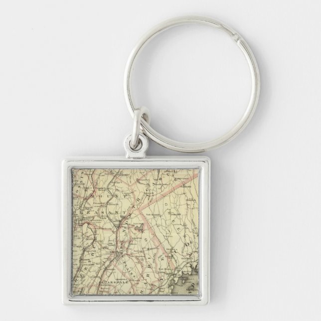 Colton's Driving and Wheeling Map of the US 2 Keychain (Front)