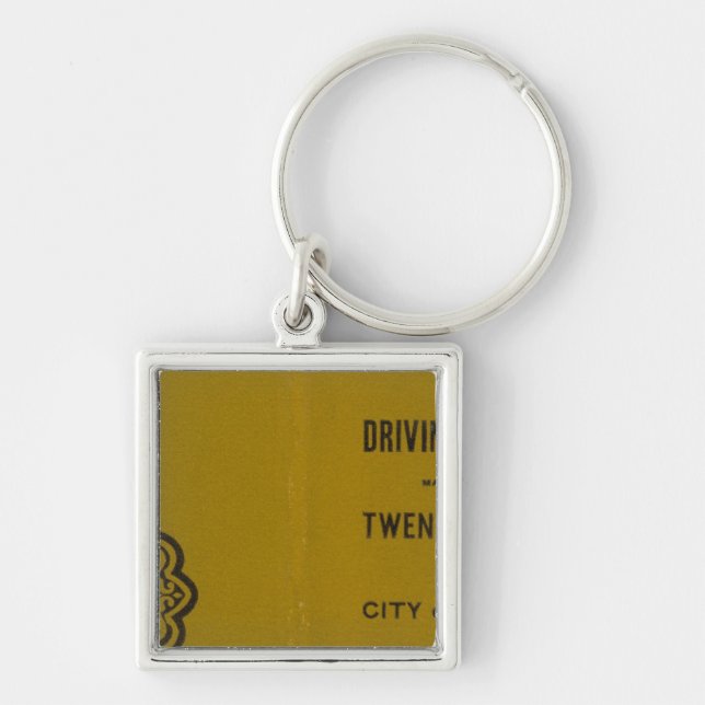 Colton's Driving and Wheeling Map of the US 3 Keychain (Front)