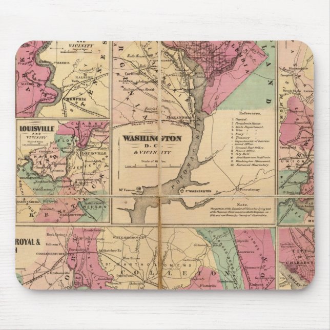 Colton's Plans of US Harbors Mouse Pad (Front)