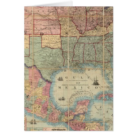 Colton's Railroad And Military Map Cards (Front)