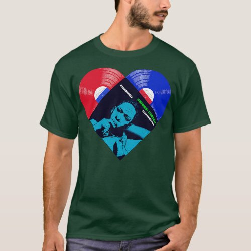 Coltrane Jazz Vinyl Heart In Color T_Shirt