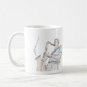 Coltrane - Saxofonist Jazz Coffee Mug