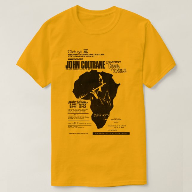 Coltrane The Olatunji Concert T-Shirt (Design Front)