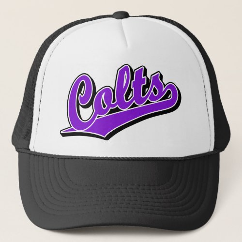 Colts in Purple Trucker Hat