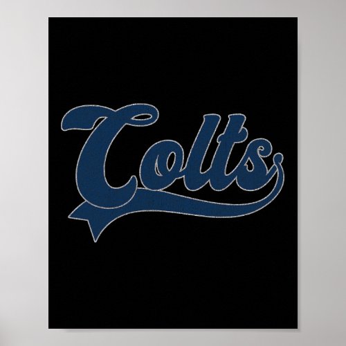 Colts Name Vintage Retro Gift Men Women Boy Girl 1 Poster