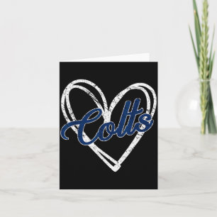 Colts Name Vintage Retro Gift Men Women Boy Girl Card