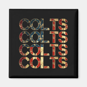 Colts Name Vintage Retro Gift Men Women Boy Girl  Magnet