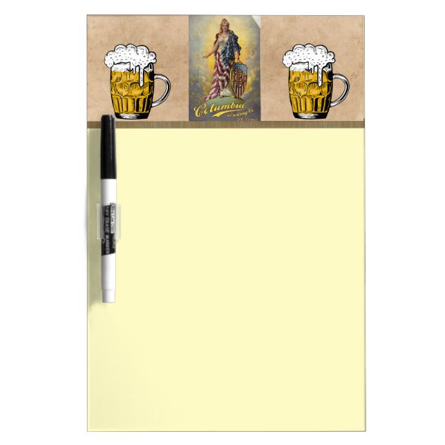 Columbia Brewing Co. Poster Dry Erase Board (Front)
