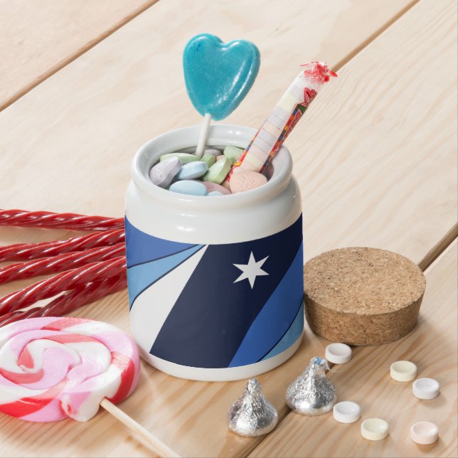 Columbia City Flag Candy Jar (In Situ)
