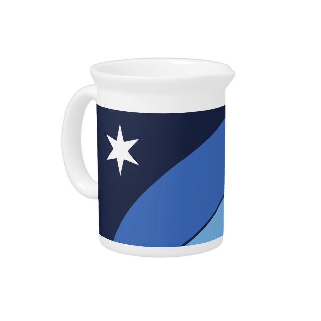 Columbia City Flag Pitcher (Left)