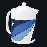 Columbia City Flag Teapot<br><div class="desc">Add a touch of Columbia, South Carolina pride to your tea time with our exclusive teapot featuring the flag of Columbia, SC! Crafted with meticulous attention to detail, this teapot is more than just a functional kitchen item; it’s a celebration of Columbia’s heritage and civic pride. The vibrant design prominently...</div>