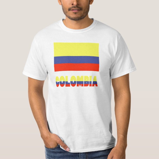 Columbia Flag & Name T-Shirt (Front)