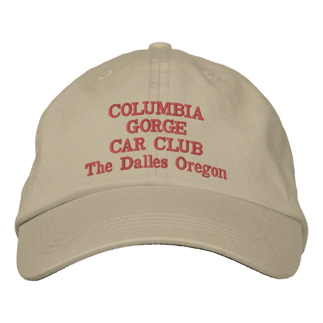 Columbia Gorge Car Club Embroidered Baseball Cap (Front)