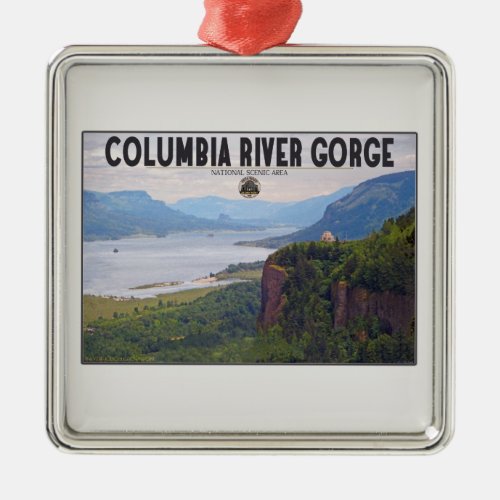 Columbia Gorge _ Crown Pointjpg Metal Ornament