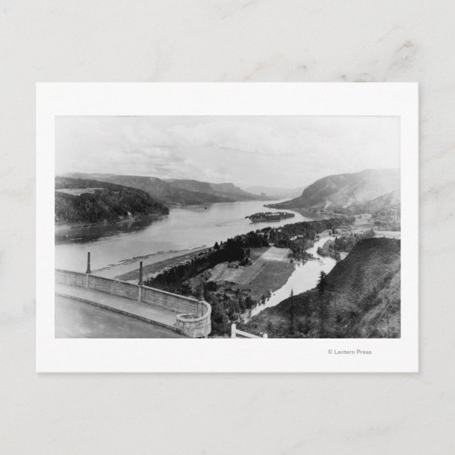Columbia Gorge View from Vista House Photograph Postcard (Front)