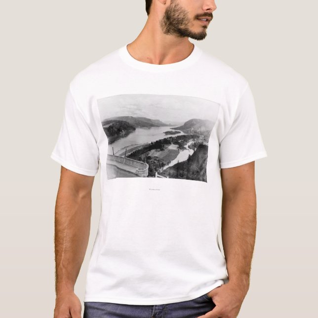 Columbia Gorge View from Vista House Photograph T-Shirt (Front)