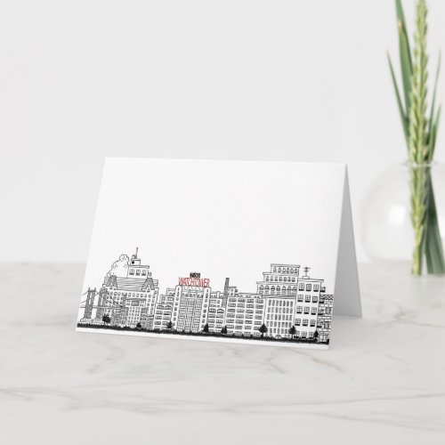 Columbia Heights Watchtower Greeting Card Blank