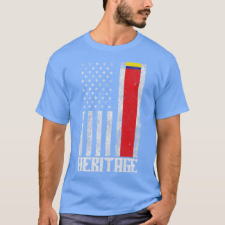Columbia Hispanic Heritage distressed flag T-Shirt