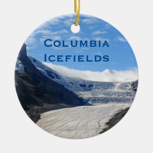Columbia Icefields Athabasca Travel Ornament