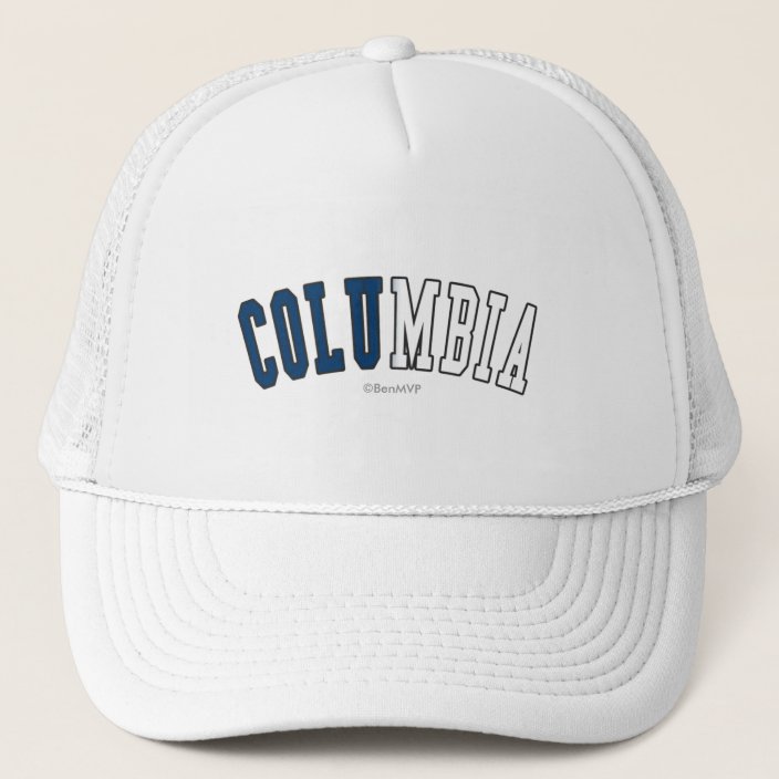 Columbia in South Carolina State Flag Colors Mesh Hat