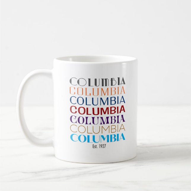 Columbia Logo, Decades Coffee Mug (Left)