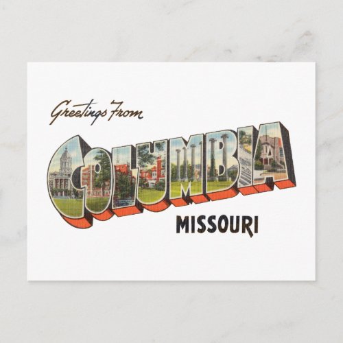 Columbia Missouri Postcard