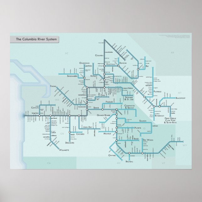 Columbia River 18" x 24" Poster (Front)