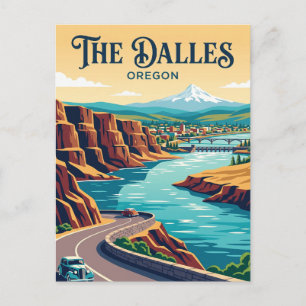 Columbia River Drive USA Postcard