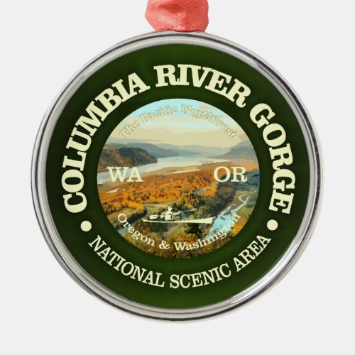 Columbia River Gorge NSA Metal Ornament