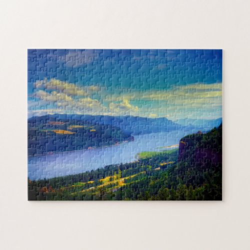 Columbia River Gorge Oregon Jigsaw Puzzle