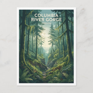 Columbia River Gorge Oregon Travel Souvenir Postcard