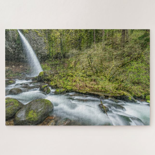 Columbia River Gorge, Ponytail Falls Jigsaw Puzzle (Horizontal)