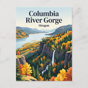 Columbia River Gorge USA Postcard