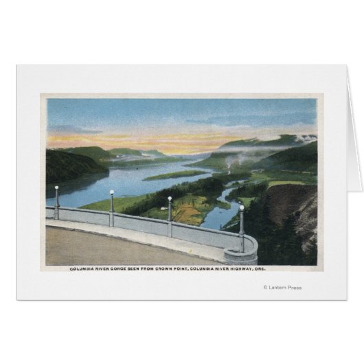 Columbia River Gorge View from Crown Point, Cards (Front Horizontal)