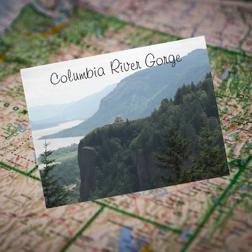 Columbia River Gorge Vista Travel Photo Postcard
