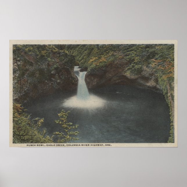 Columbia River, Oregon - Punch Bowl Poster (Front)
