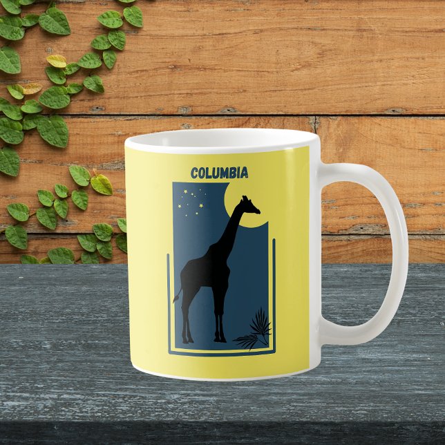 Columbia Riverbanks Zoo Carolina Vintage Giraffe Coffee Mug (Columbia Carolina Riverbanks Zoo Safari Animal Adventure Giraffe Mug)