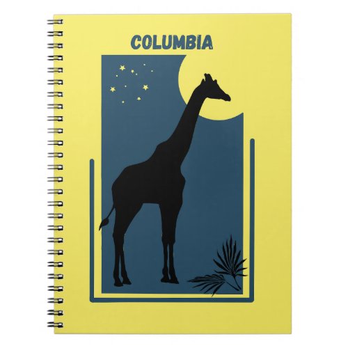 Columbia Riverbanks Zoo Carolina Vintage Giraffe Notebook