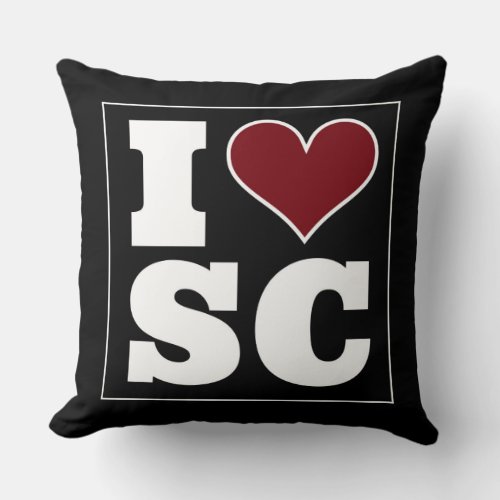 Columbia SC Game Day School Pride Accent Throw Throw Pillow