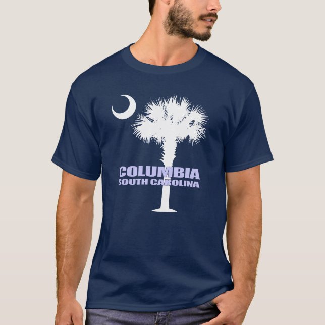 Columbia SC (Palmetto & Crescent) T-Shirt (Front)