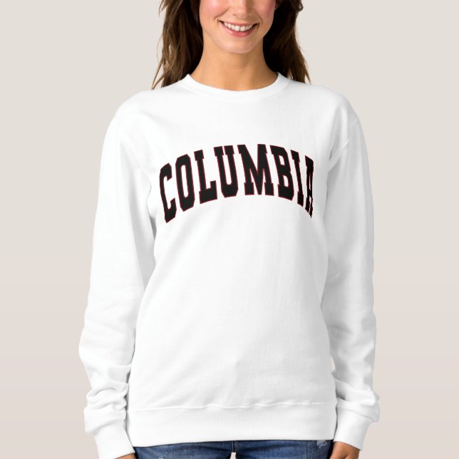 Columbia SC Vintage Varsity College Style Sweatshi Sweatshirt (Front)