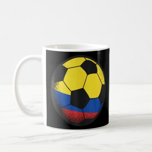 Columbia Soccer Ball Colombian Flag Sports Enthusi Coffee Mug