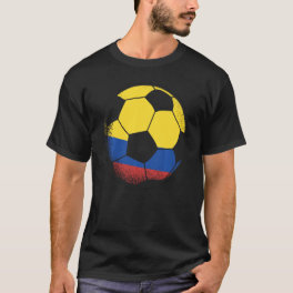 Columbia Soccer Ball Colombian Flag Sports Enthusi T-Shirt