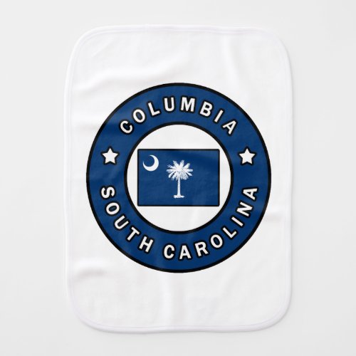 Columbia South Carolina Baby Burp Cloth