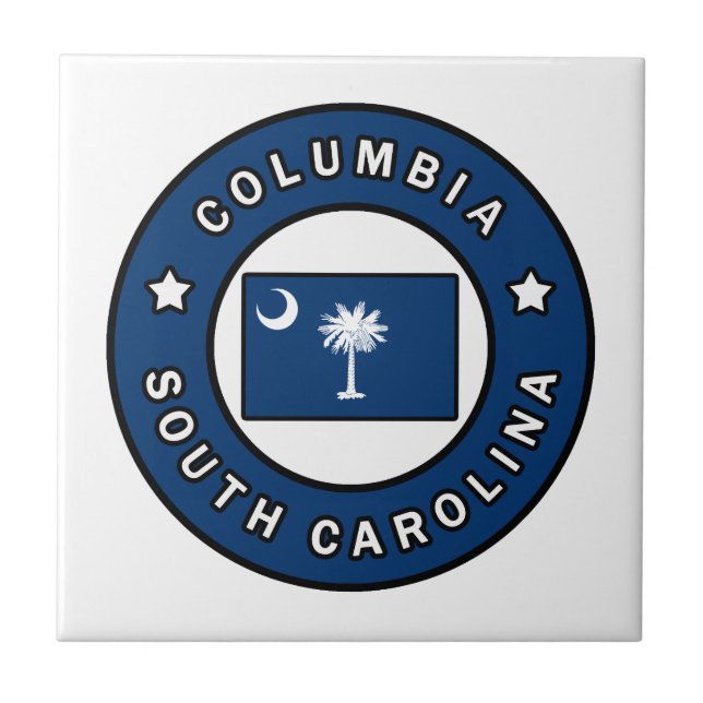 Columbia South Carolina Ceramic Tile (Front)