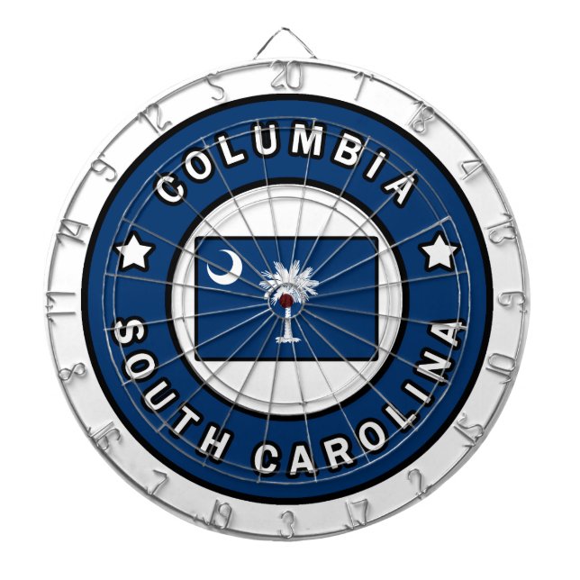 Columbia South Carolina Dart Board (Front)
