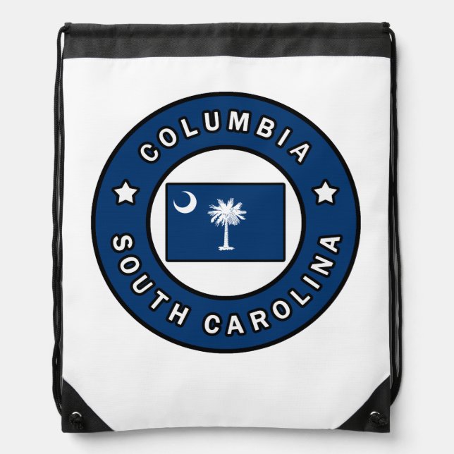 Columbia South Carolina Drawstring Bag (Front)